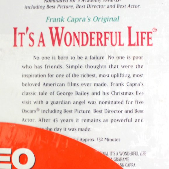 It's a Wonderful Life and Miracle on 34th Street 1947 Version VHS New Sealed - Picture 4 of 7